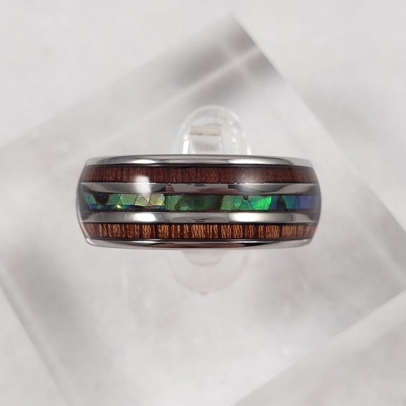 HOST PICK!!! ✨ Wood and Abalone Inlay Band - Picture 3 of 9